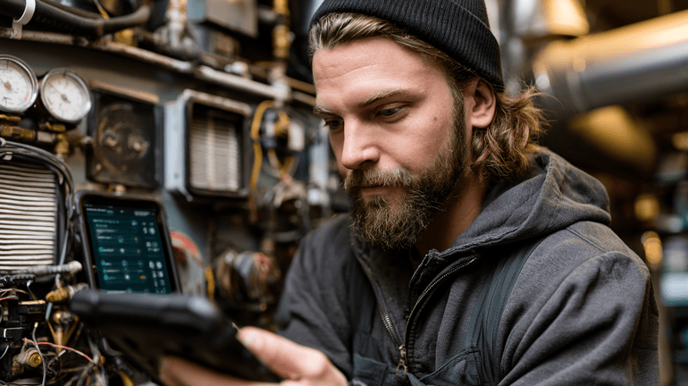 A technician uses a guided workflow to complete a complex maintenance inspection without missing required steps or evidence.