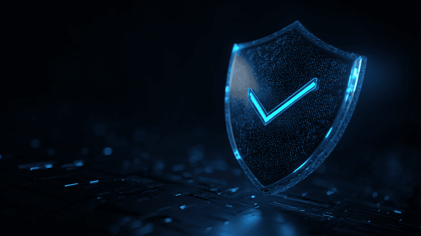 Compliance badge with embedded proof of work.