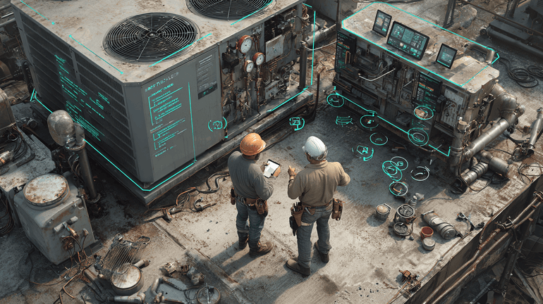 Experienced and newer technicians using practical AI guidance that supports field work without slowing the job down.